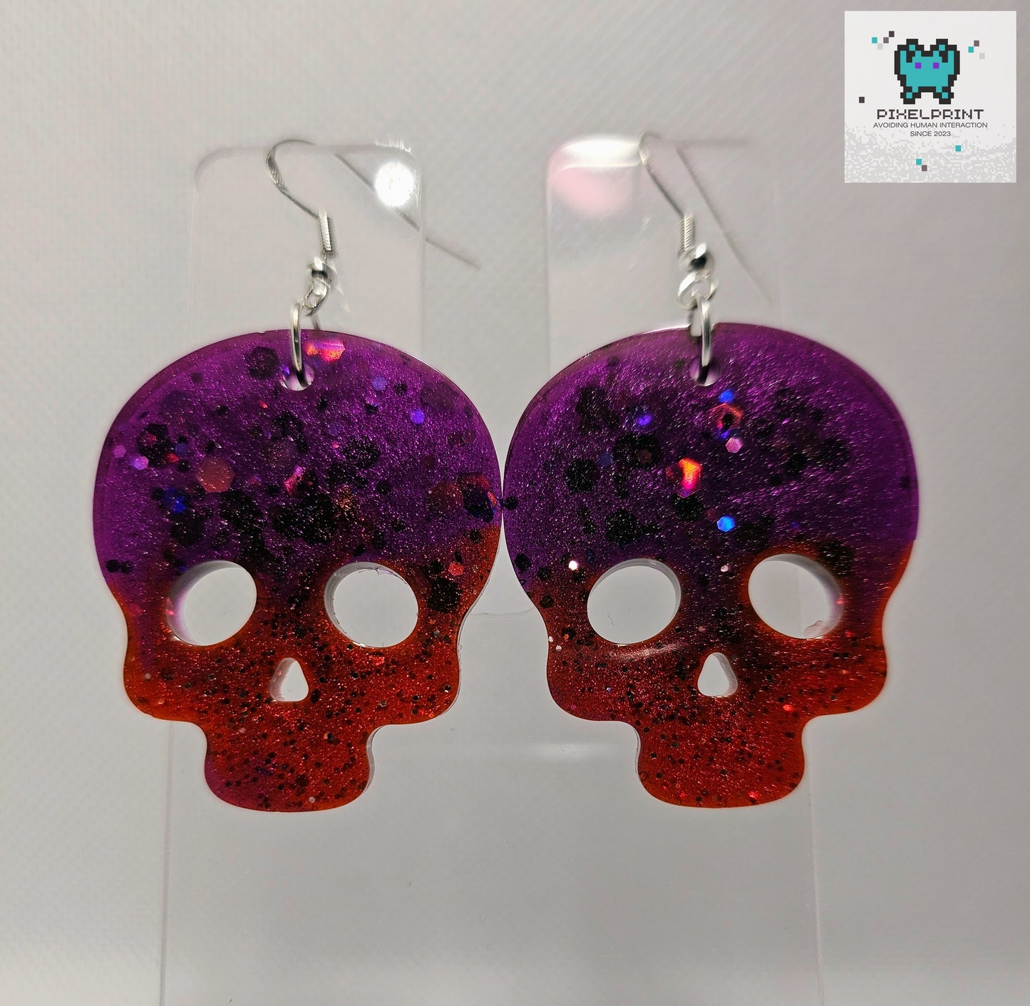 Scary Skulls: Resin Earrings