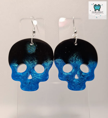 Scary Skulls: Resin Earrings