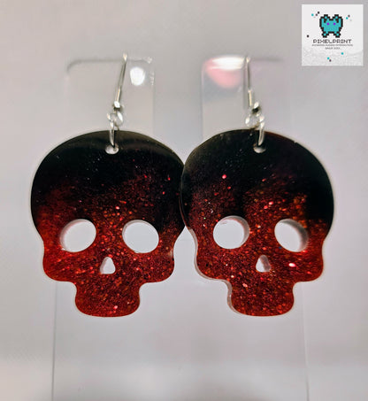 Scary Skulls: Resin Earrings