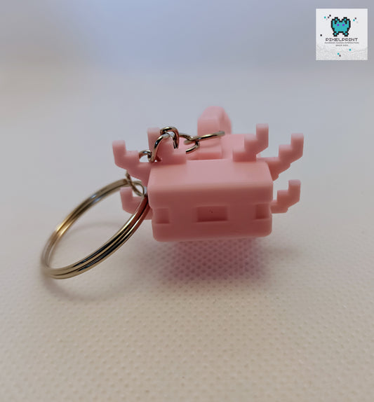 Minecraft Axolotl Flexi 3D Keychain