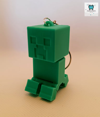 Minecraft Creeper Flexi 3D Keychain